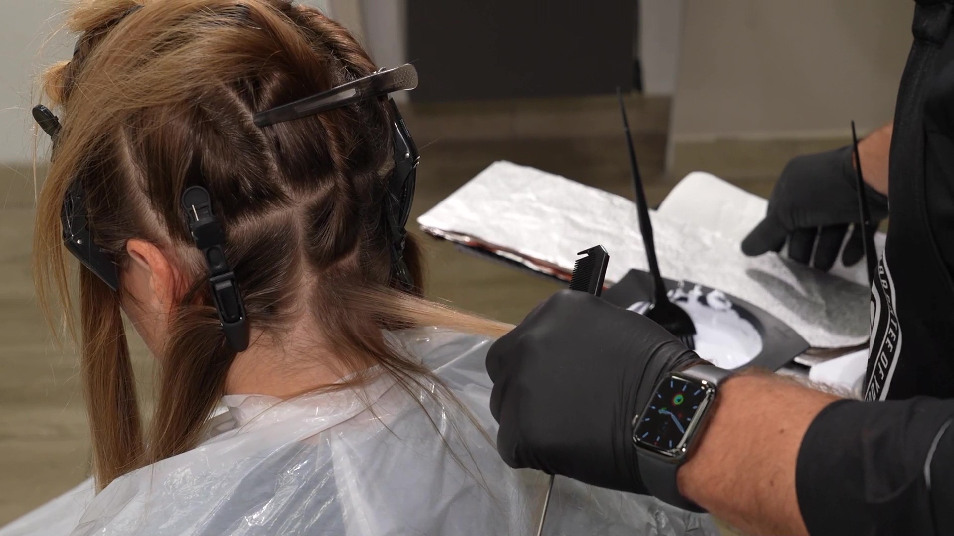 Tecnica Air Touch su lunghezze già schiarite