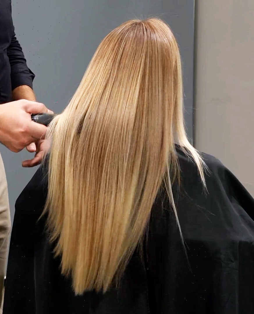 Tecnica Air Touch su lunghezze già schiarite