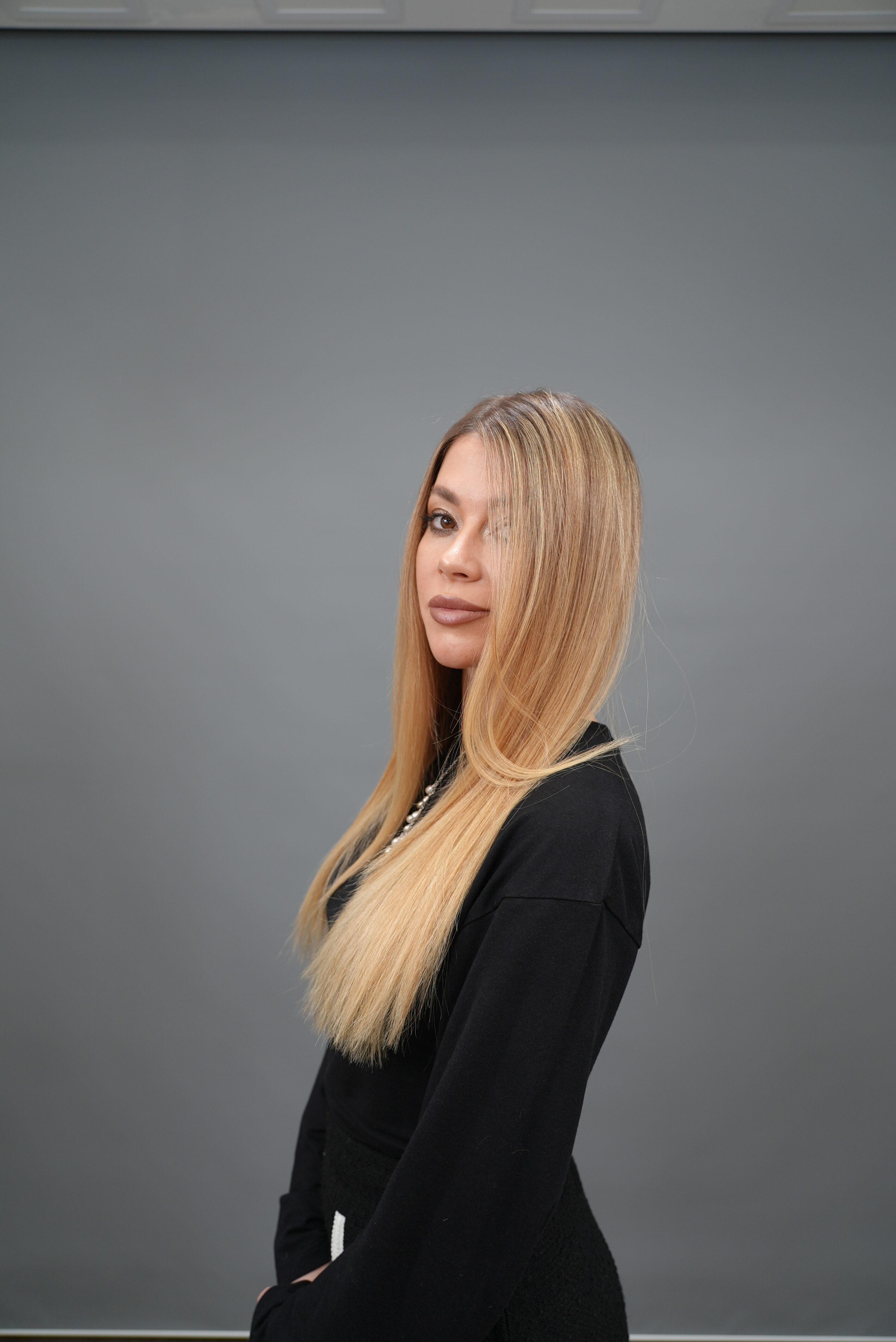 Tecnica di sfumature con elementi di cotonatura