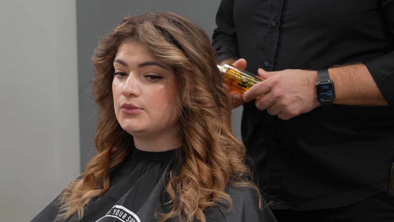 tecnica mista AirTouch e Catonatura – capelli medio grossi e porosi – SFUMATURA